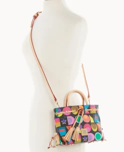 Art Deco Small Tassel Tote