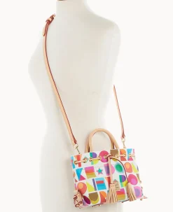Art Deco Small Tassel Tote