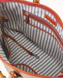 Bamboo Handle Tote