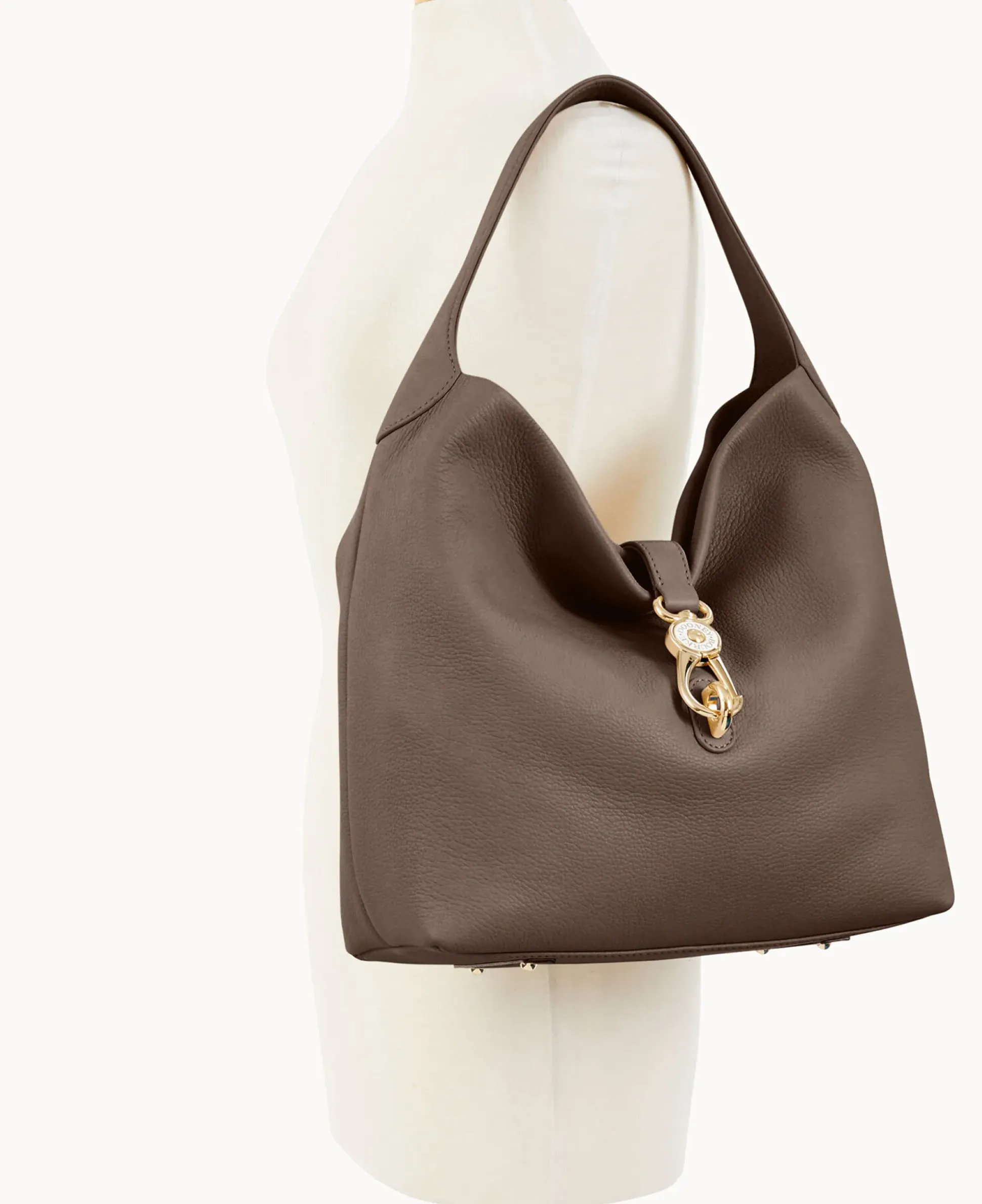 Belvedere Logo Lock Shoulder Bag