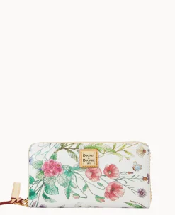 Botanical Collection Large Zip Around Wristlet