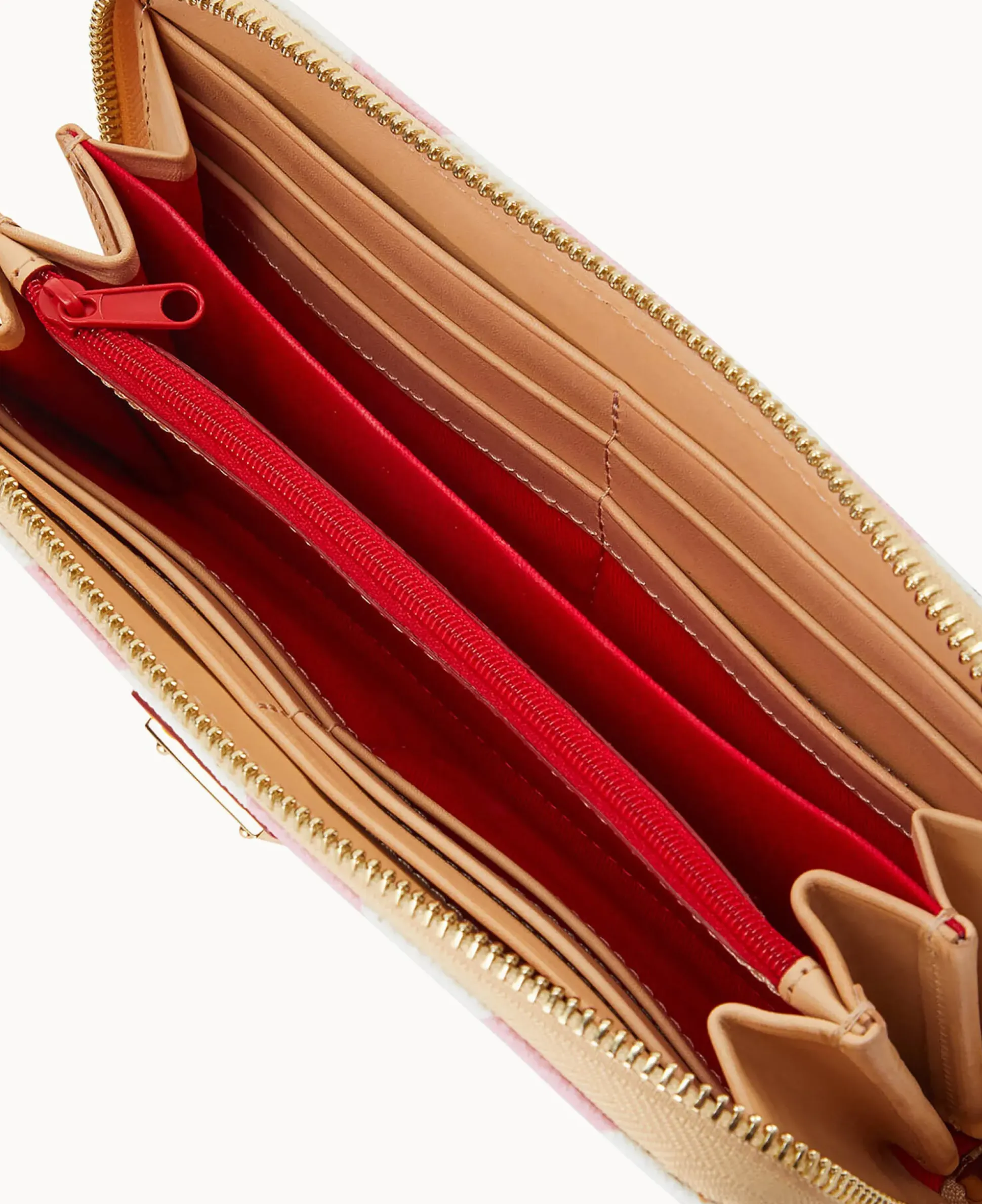 Chevron Large Zip Around Wallet