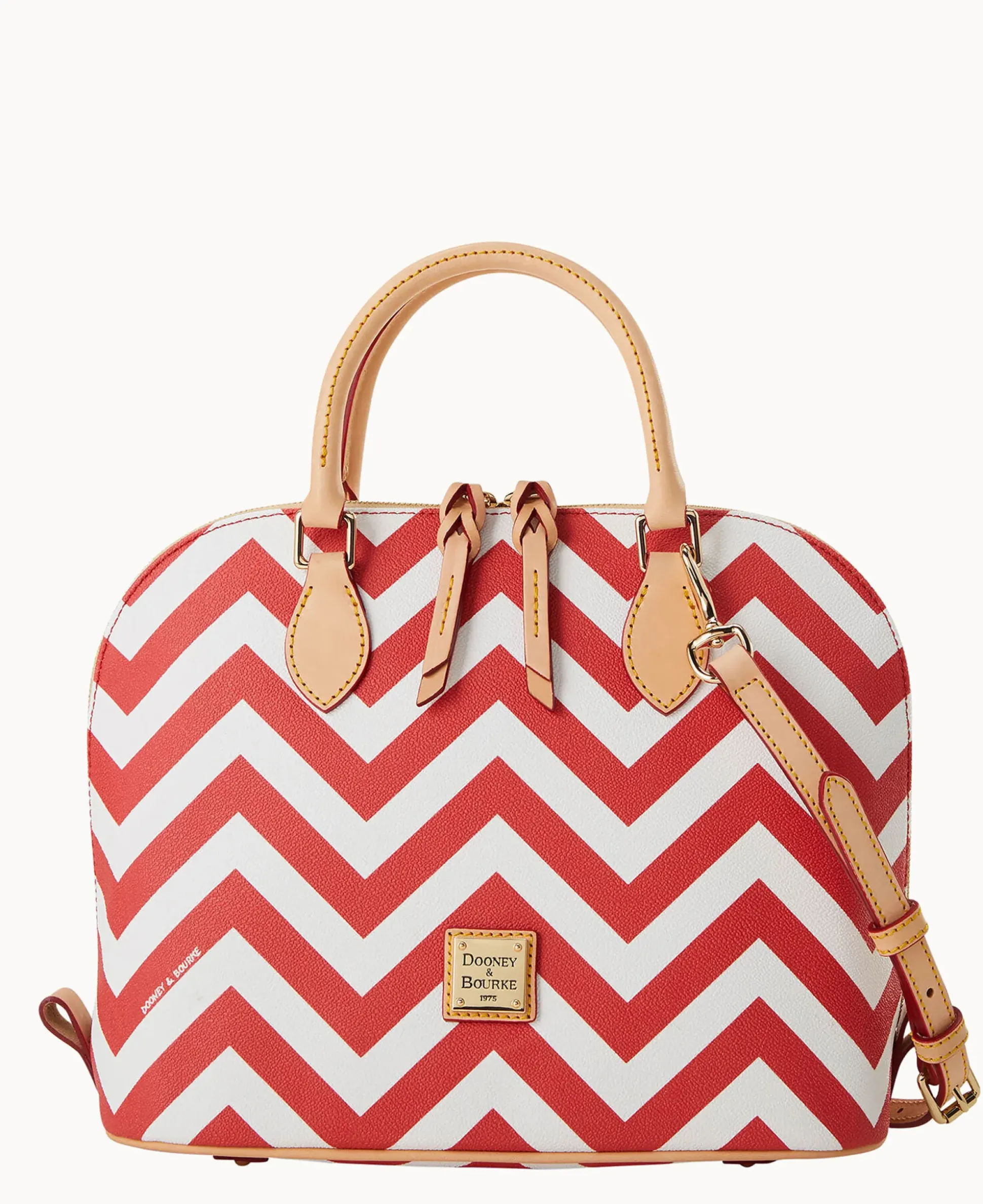 Chevron Zip Zip Satchel