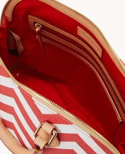 Chevron Zip Zip Satchel