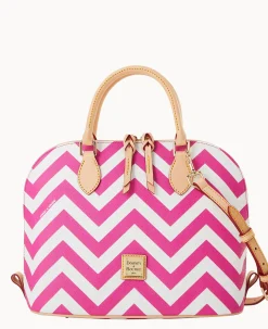 Chevron Zip Zip Satchel