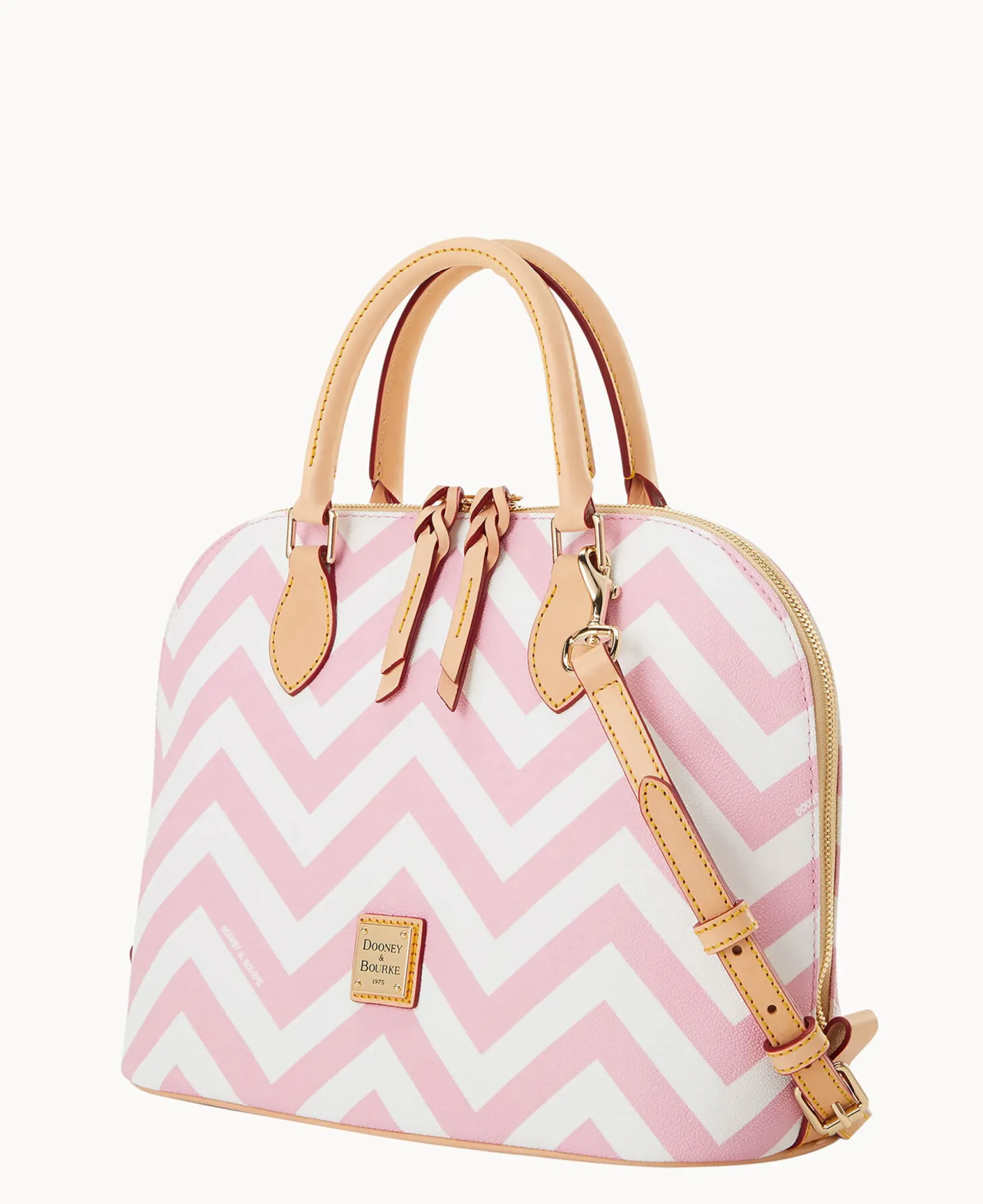 Chevron Zip Zip Satchel