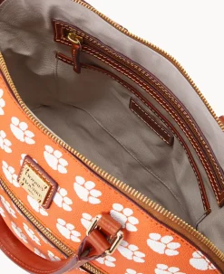 Collegiate Clemson University Domed Zip Satchel