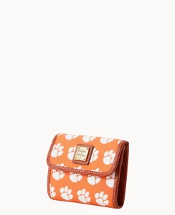 Collegiate Clemson University Flap Credit Card Wallet