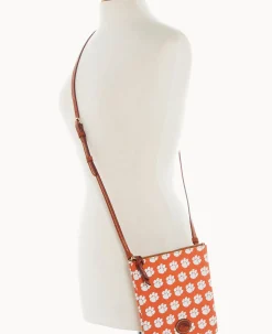 Collegiate Clemson University North South Top Zip Crossbody