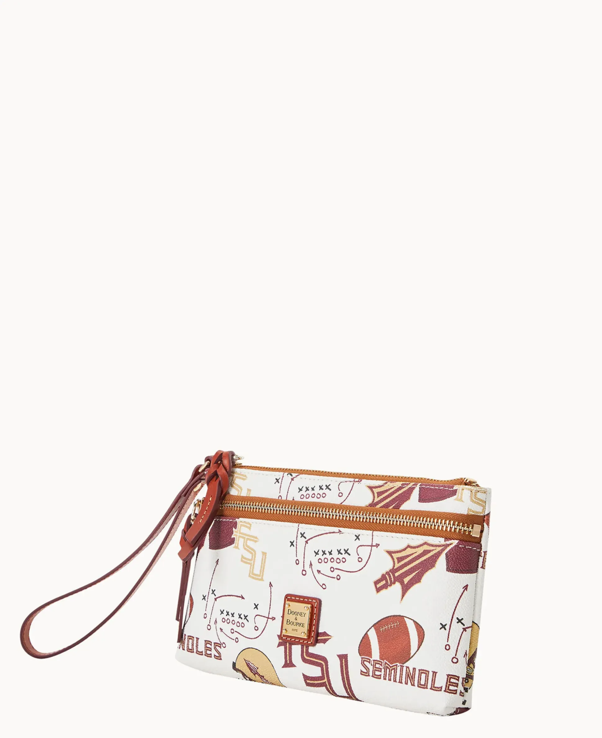 Collegiate Florida State Double Zip Wristlet