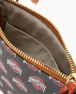 Collegiate Ohio State University Small North South Top Zip Crossbody
