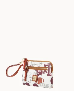 Collegiate Texas Achr(38)M University Zip Around Wristlet
