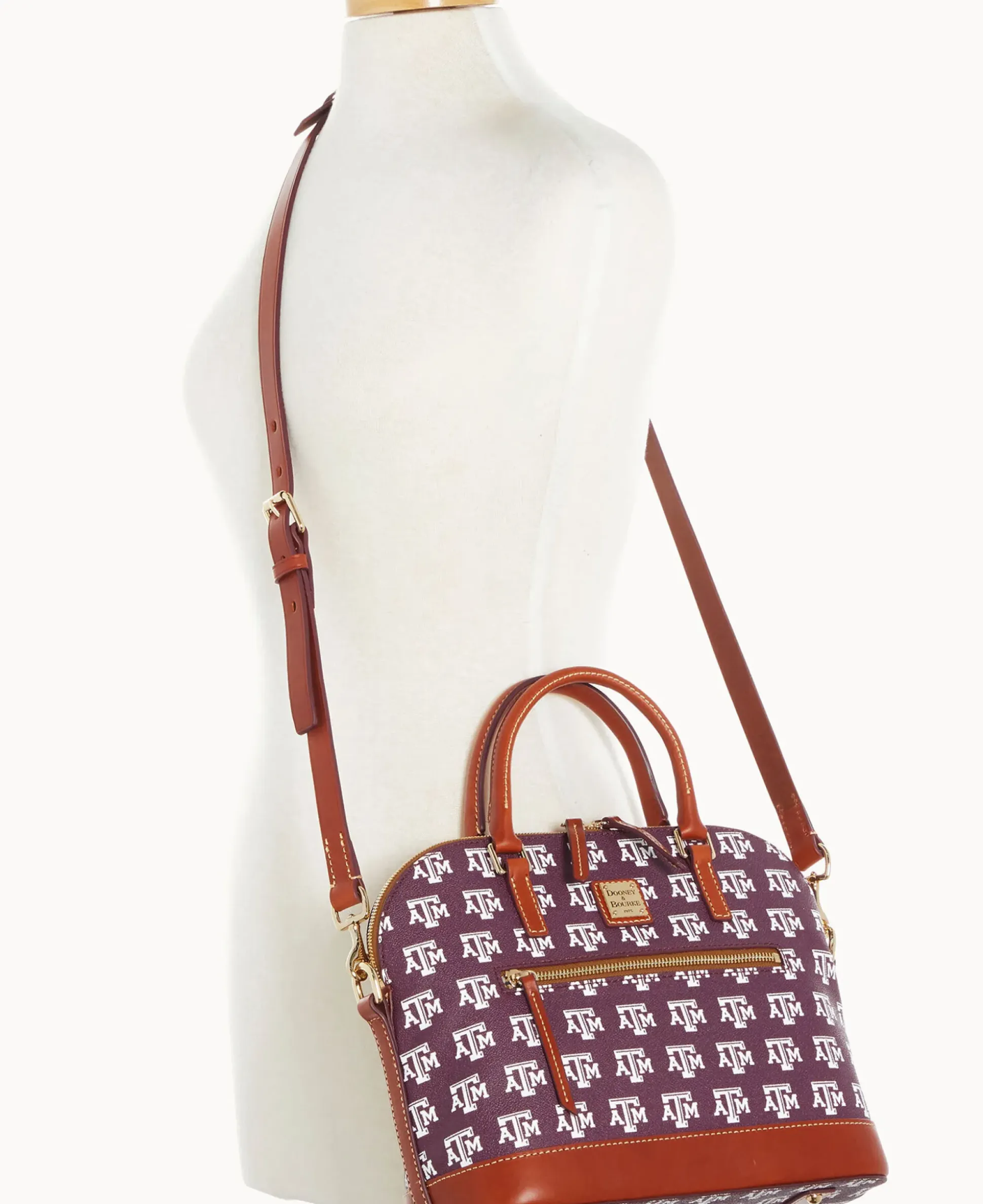Collegiate Texas Achr(38)M University Domed Zip Satchel