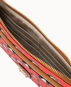 Collegiate University of Georgia Double Zip Wristlet