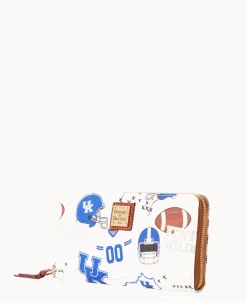 Collegiate University of Kentucky Large Zip Around Wristlet
