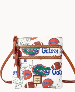 Collegiate University of Florida N S Triple Zip Crossbody