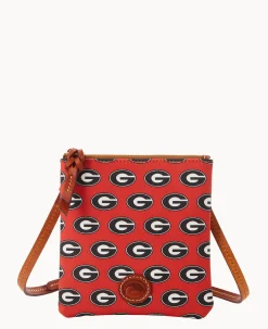 Collegiate University of Georgia Small North South Top Zip Crossbody