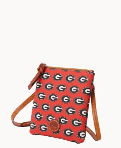 Collegiate University of Georgia Small North South Top Zip Crossbody