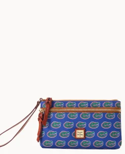 Collegiate University of Florida Double Zip Wristlet