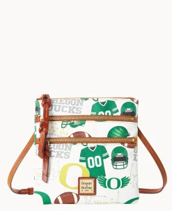Collegiate University of Oregon N S Triple Zip Crossbody