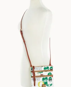 Collegiate University of Oregon N S Triple Zip Crossbody