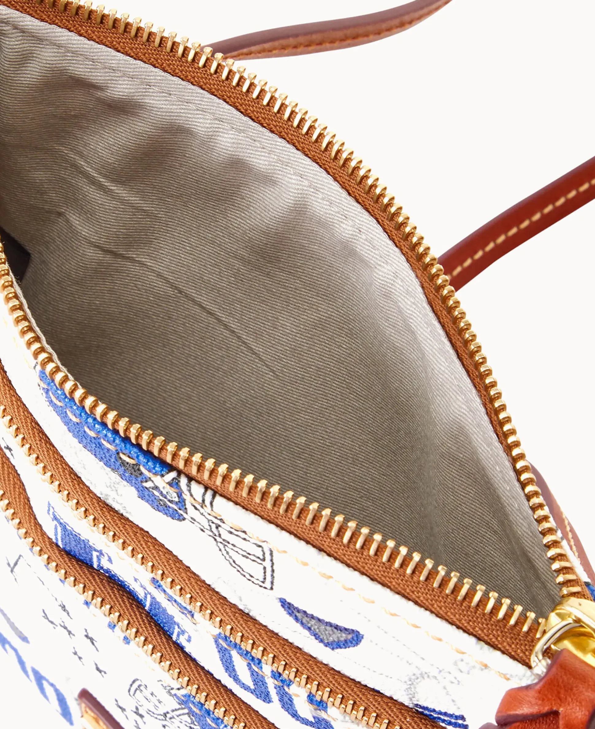 Collegiate University of Kentucky N S Triple Zip Crossbody