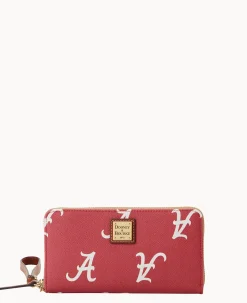 Collegiate University of Alabama Large Zip Around Wristlet