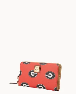 Collegiate University of Georgia Large Zip Around Wristlet