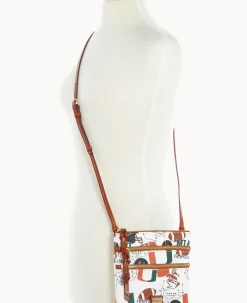 Collegiate University of Miami N S Triple Zip Crossbody