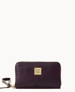 Denison Zip Around Phone Wristlet