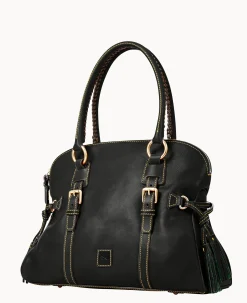 Florentine Domed Buckle Satchel