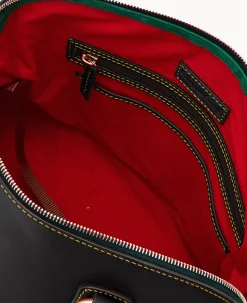 Florentine Domed Buckle Satchel