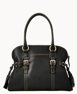 Florentine Domed Buckle Satchel