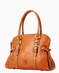 Florentine Domed Buckle Satchel