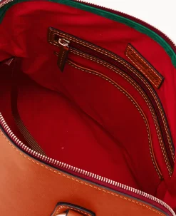 Florentine Domed Buckle Satchel