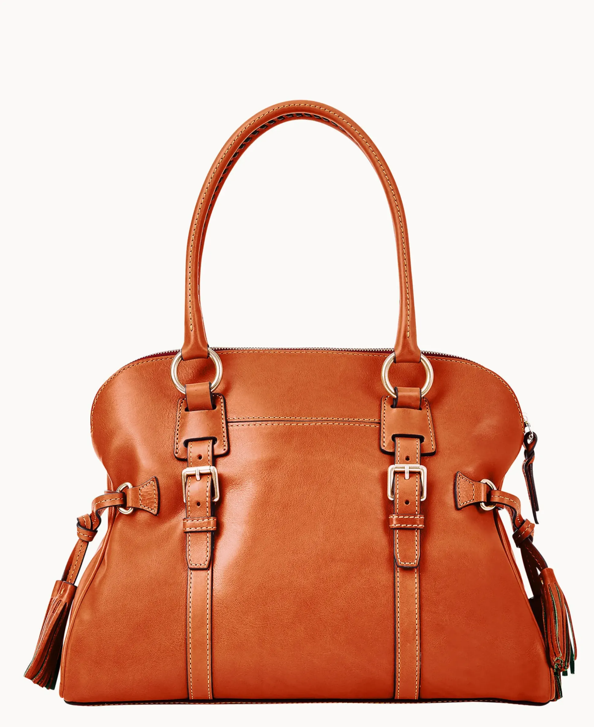 Florentine Domed Buckle Satchel