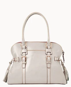 Florentine Domed Buckle Satchel
