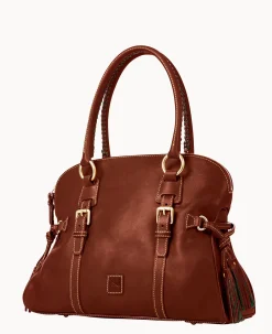Florentine Domed Buckle Satchel