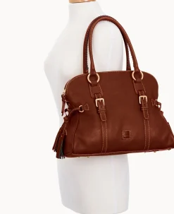 Florentine Domed Buckle Satchel