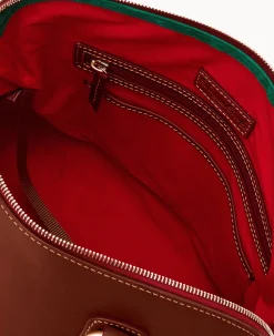 Florentine Domed Buckle Satchel