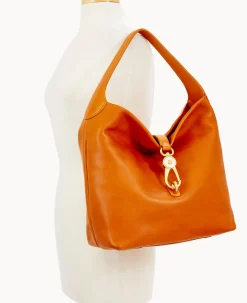 Florentine Logo Lock Shoulder Bag