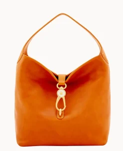 Florentine Logo Lock Shoulder Bag