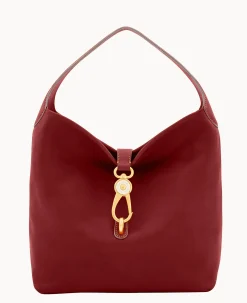 Florentine Logo Lock Shoulder Bag