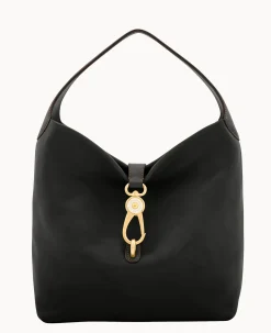 Florentine Logo Lock Shoulder Bag