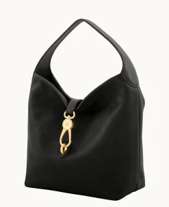 Florentine Logo Lock Shoulder Bag