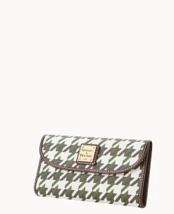Houndstooth Continental Clutch