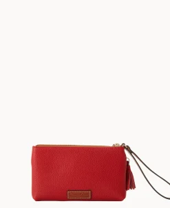MLB Angels Double Zip Wristlet