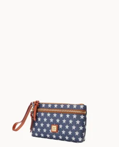 MLB Astros Double Zip Wristlet