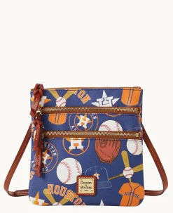 MLB Astros N S Triple Zip Crossbody