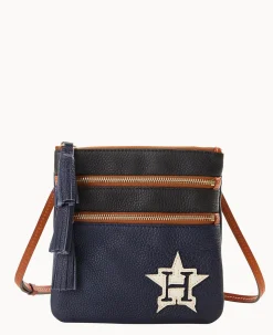 MLB Astros Triple Zip Crossbody